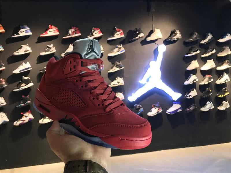 Air Jordan 5 Red Suede Red Men 3