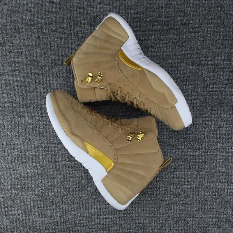 Air Jordan 12 Wheat Yellow And White Sole Suede Men And Women 4