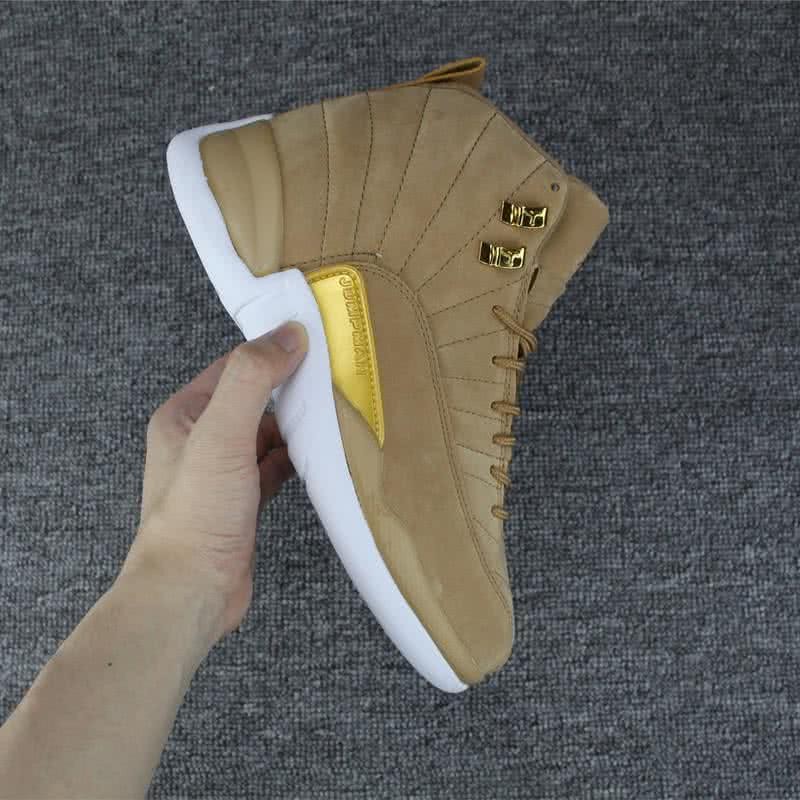 Air Jordan 12 Wheat Yellow And White Sole Suede Men And Women 5