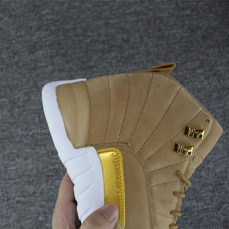 Air Jordan 12 Wheat Yellow And White Sole Suede Men And Women 6