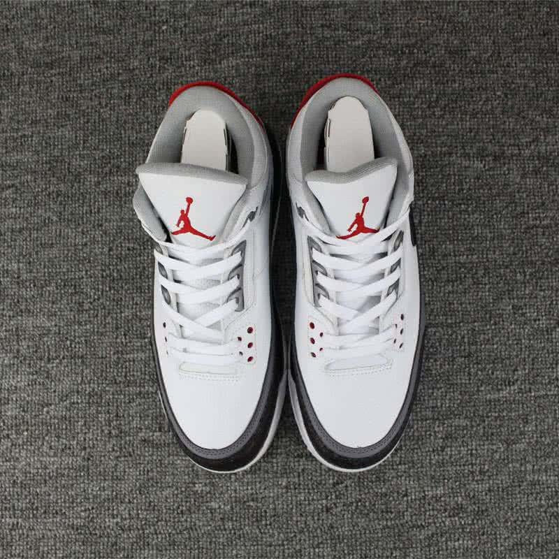 Air Jordan 3 Shoes White Black And Red Men 2
