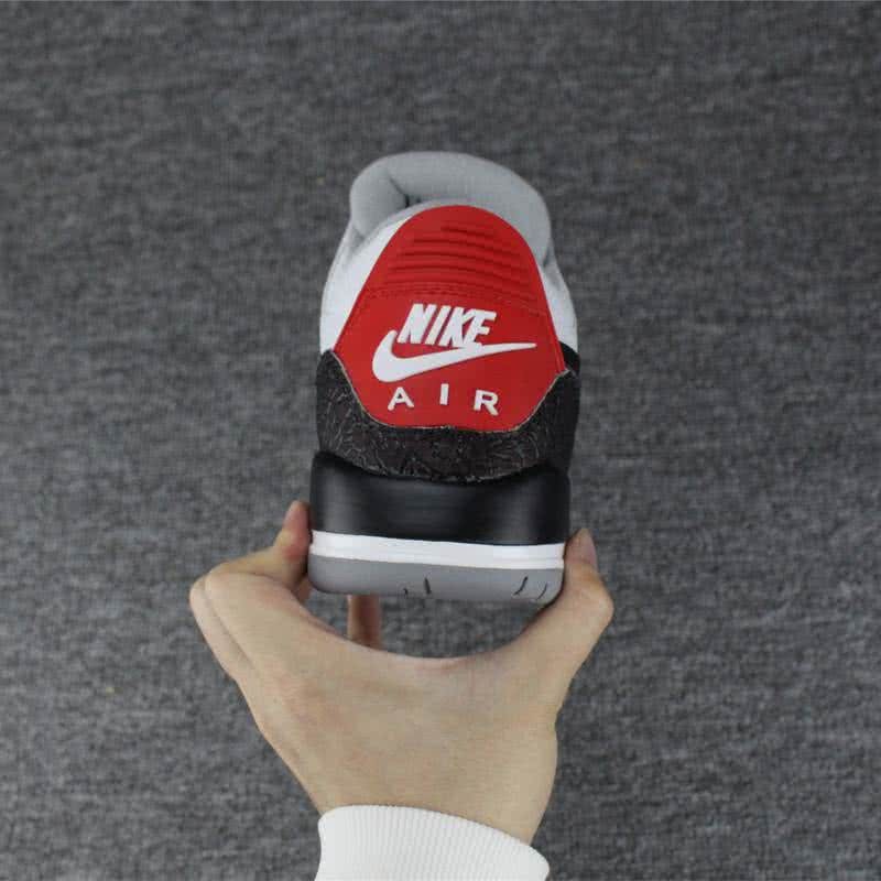 Air Jordan 3 Shoes White Black And Red Men 6