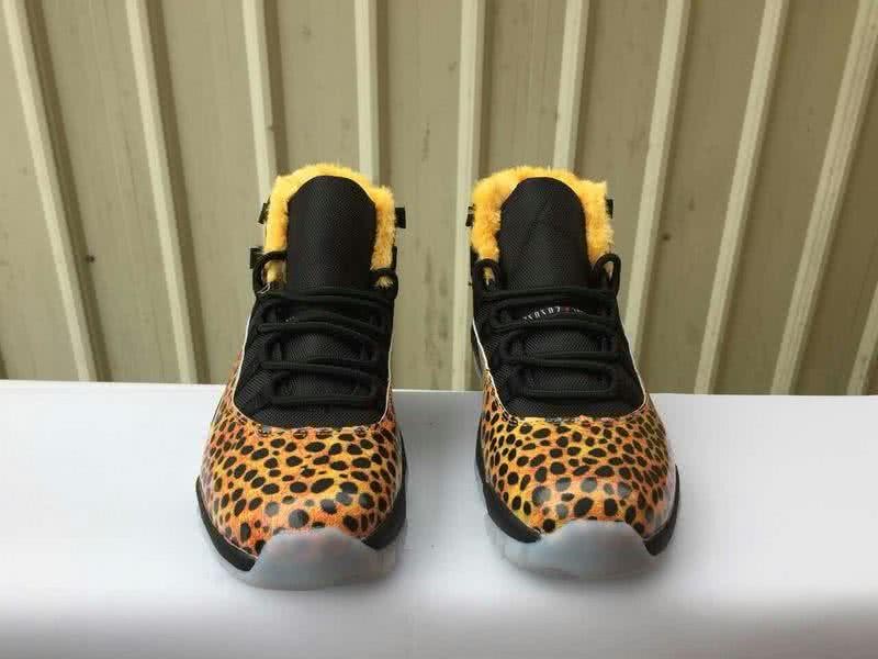 Air Jordan 11 Black And Leopard Yellow Men And Women 3