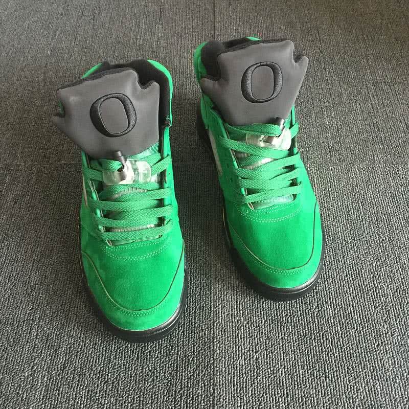 Air Jordan 5 Green And Grey Men 2