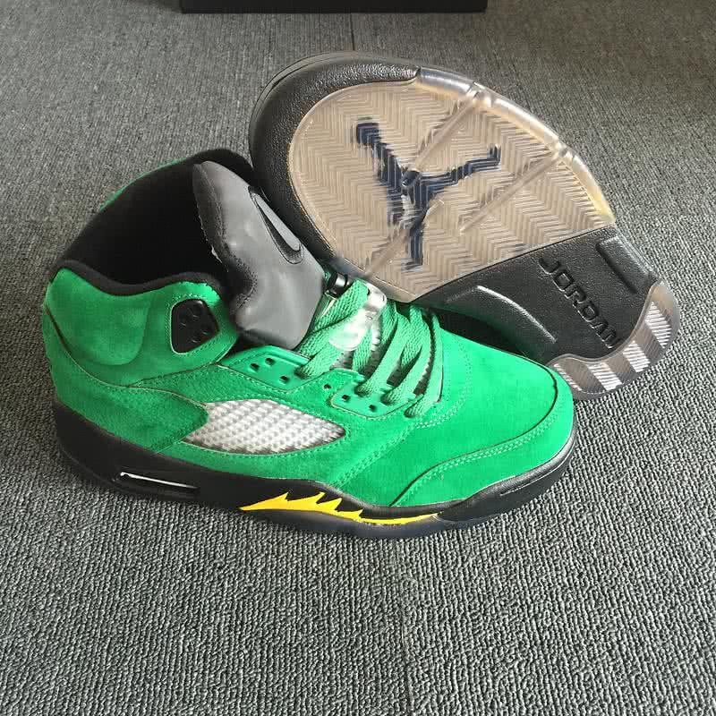 Air Jordan 5 Green And Grey Men 1