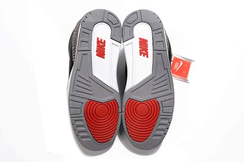 Air Jordan 3 Shoes Black And Red Men 4