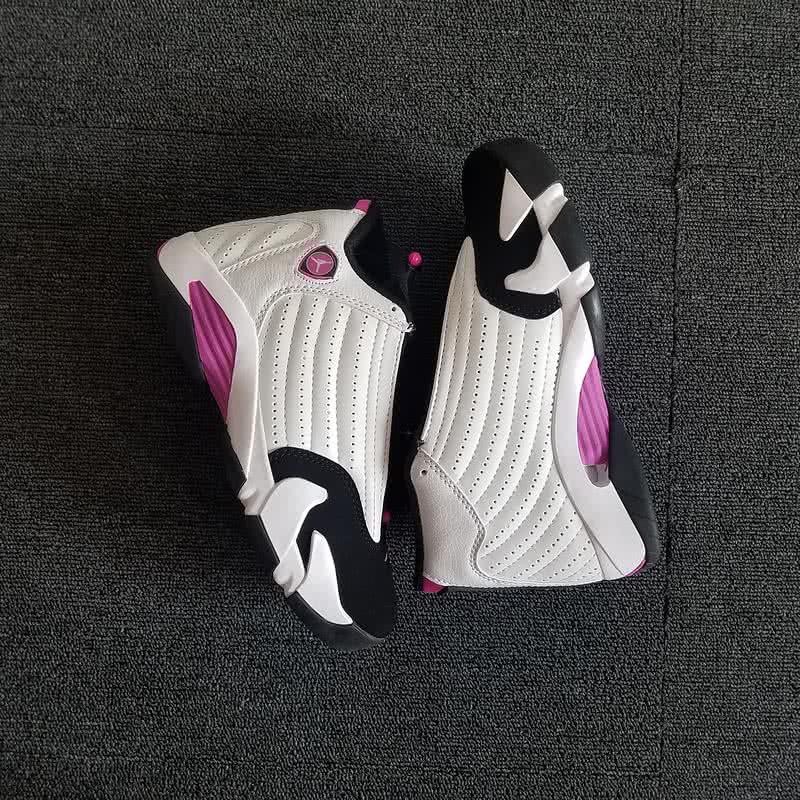 Air Jordan 14 White And Pink Men 3