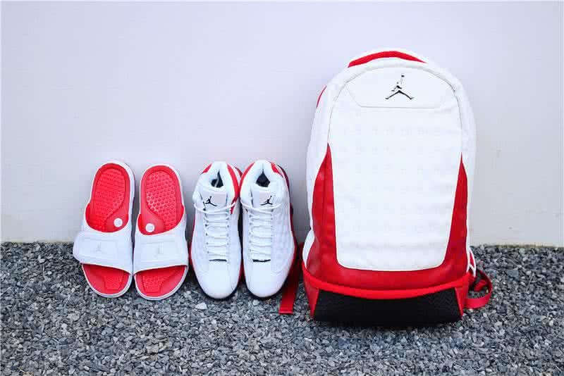 Air Jordan 13 Backpack White And Red 4
