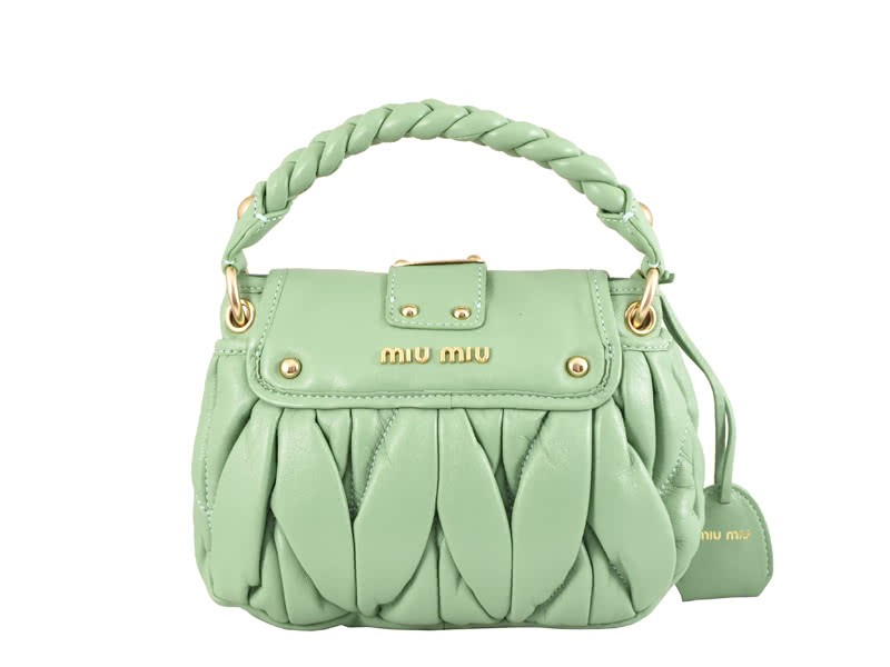 Miu Miu Small Coffer Bag Green 4