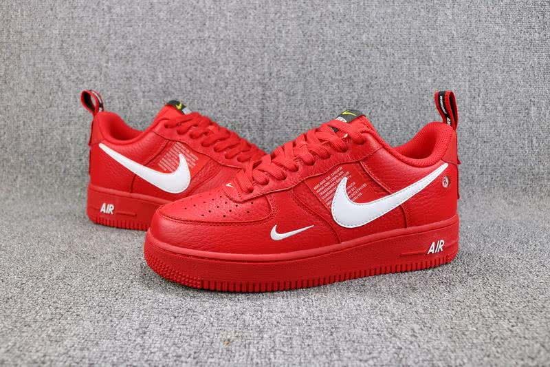 Nike Air Force 1 Low AF1 Shoes Red Men/Women 2