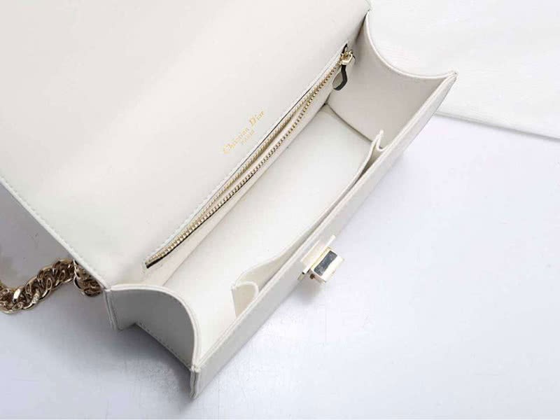 Dior Small Diorama Lambskin Bag White d05264 8