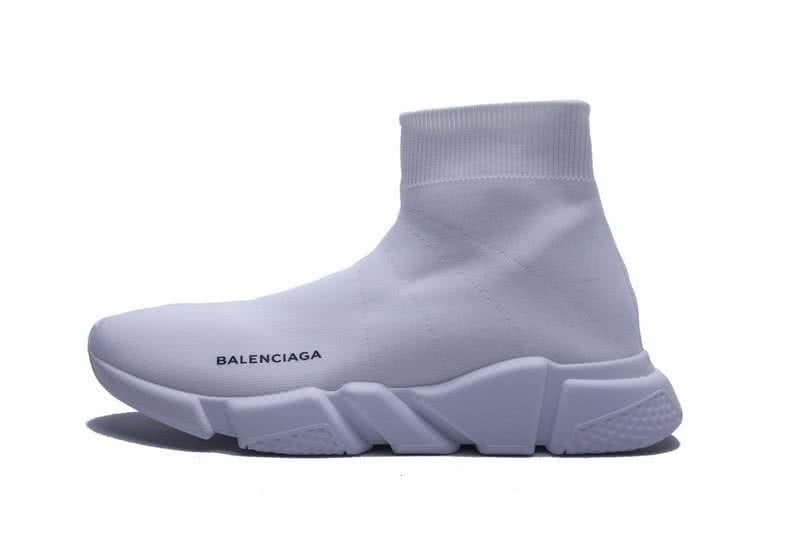 Mens Balenciaga Speed Trainers All White Sneakers Sale 7