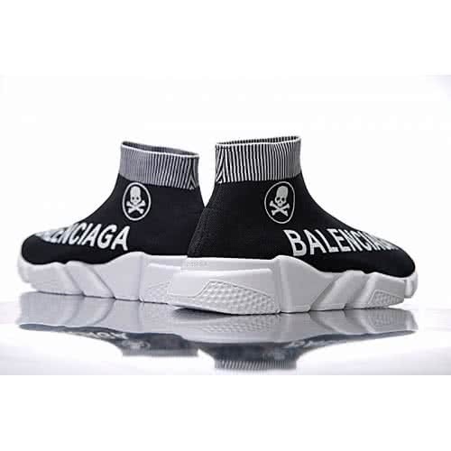 Mens Balenciaga Speed Trainers Black White Stripe Sneakers Sale 2