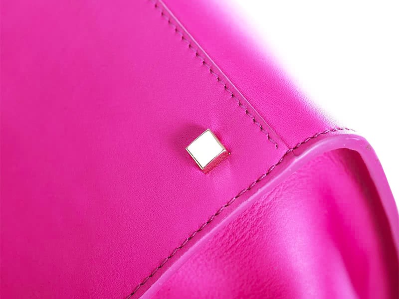Celine Tie Bag Original Leather Hot Pink 6