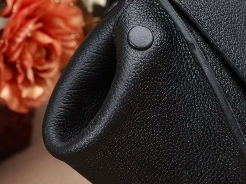 Celine Tie Nano Top Handle Bag Leather Black 14
