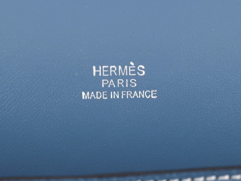 Hermes Jypsiere 34 Messenger Bag Clemence Bleu Marine 9