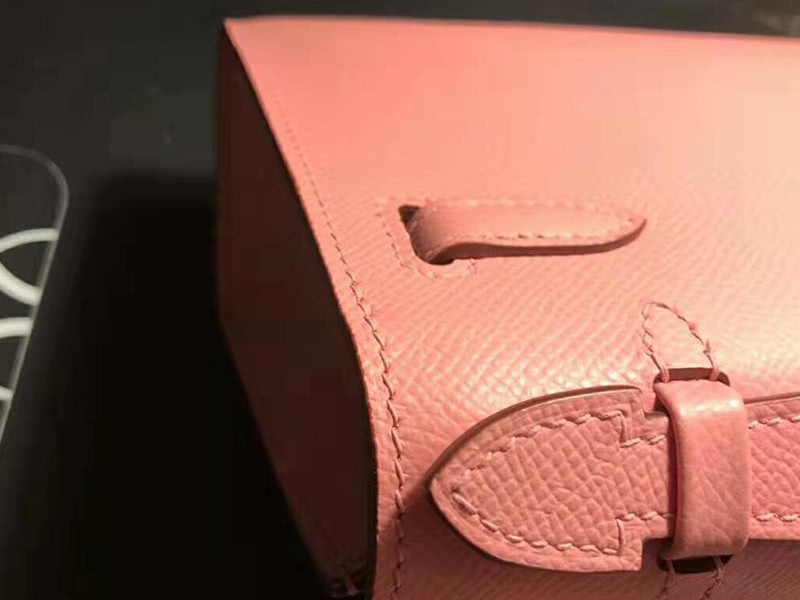 Hermes Epsom Mini Kelly Pochette Gold Hardware Pink 4