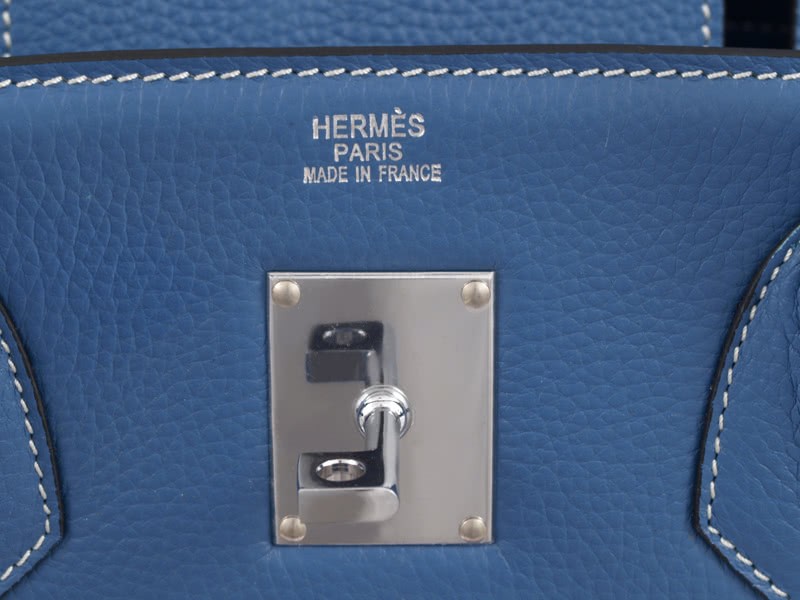 Hermes Birkin Jpg 42cm Togo Leather Blue 9