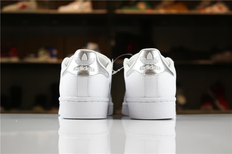 Adidas SUPERSTAR Sports Shoes  White/Silver Men/Women 5