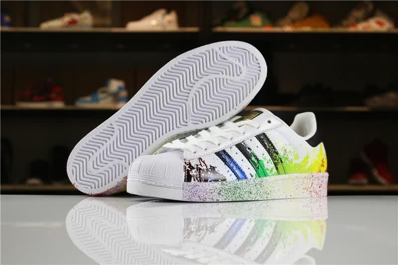 Adidas SUPERSTAR White and Ink Color Men/Women 5
