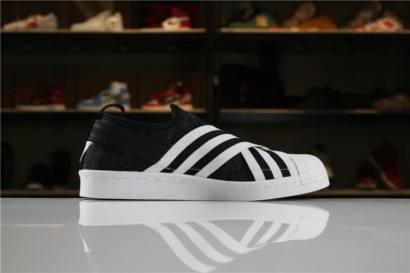 Adidas Superstar Slipon W S Zebra Stripe White Sole Men And Women 3