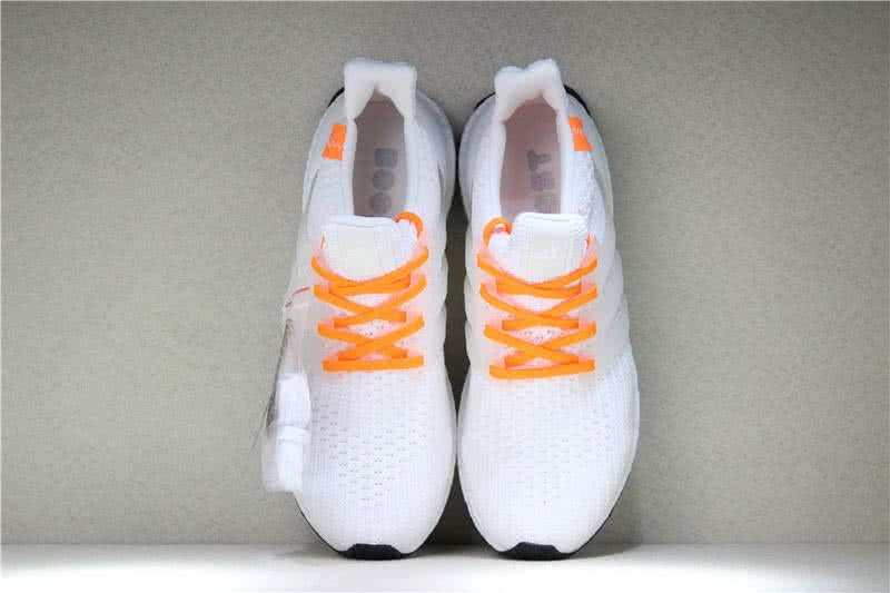 Adidas Ultra Boost 4.0  Men/Women White/Orange 6