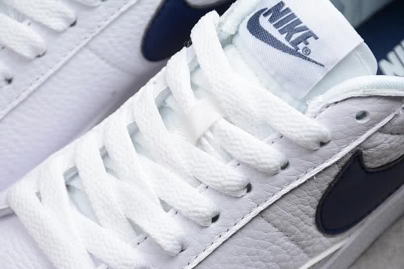 Nike WMNS Blazer Low Prm Sneakers White Navy Men Women 9