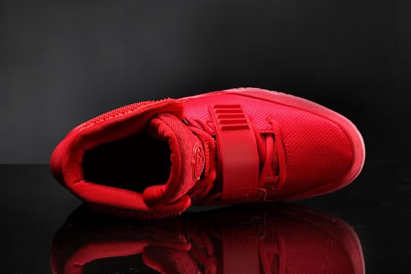 Nike Air Yeezy 2 Red October Luminous Men/Women All Red 2