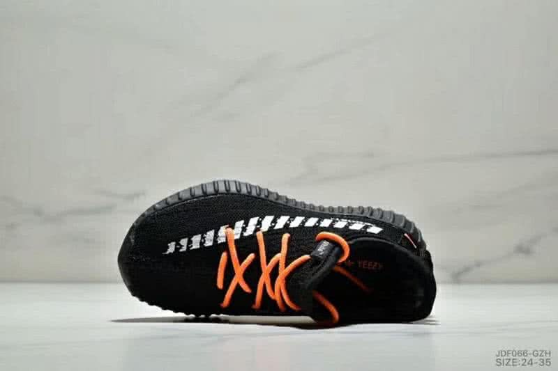 Adidas Yeezy 350 V2 Kids Black/White/Orange 5