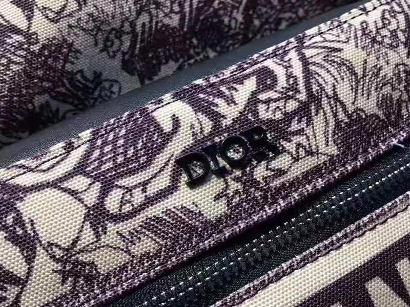Dior Oblique With Christian Logo Backpack Lion Burgundy 7