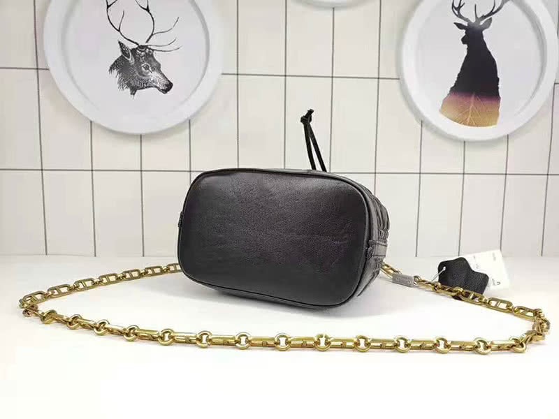 Dior Mini Miss Dior Lambskin Bucket Bag Black 3