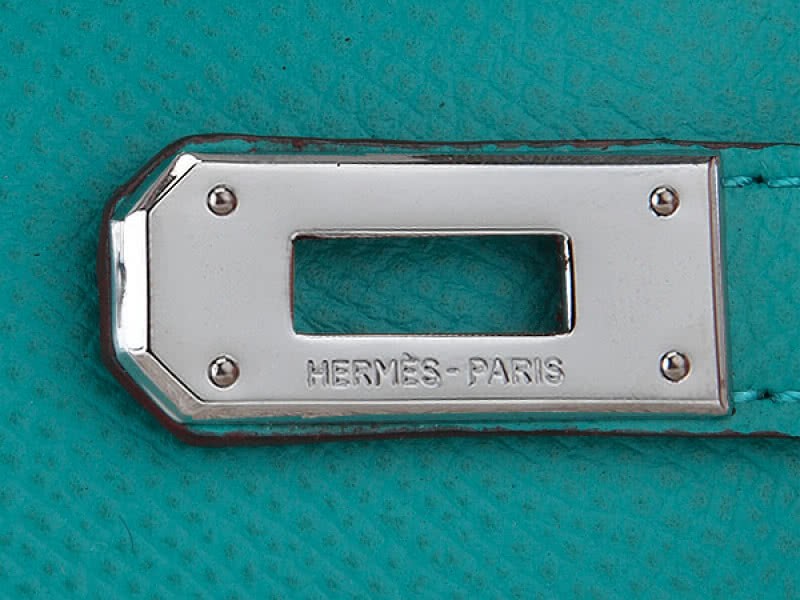 Hermes Epsom Original Calfskin Kelly Long Wallet Turquoise 5