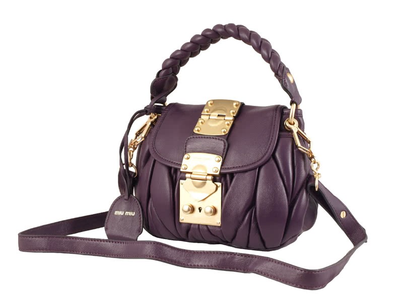 Miu Miu Small Coffer Bag Purple 2
