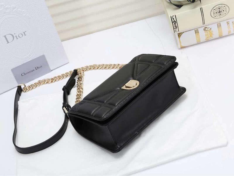 Dior Small Diorama Lambskin Bag Black d0526 4