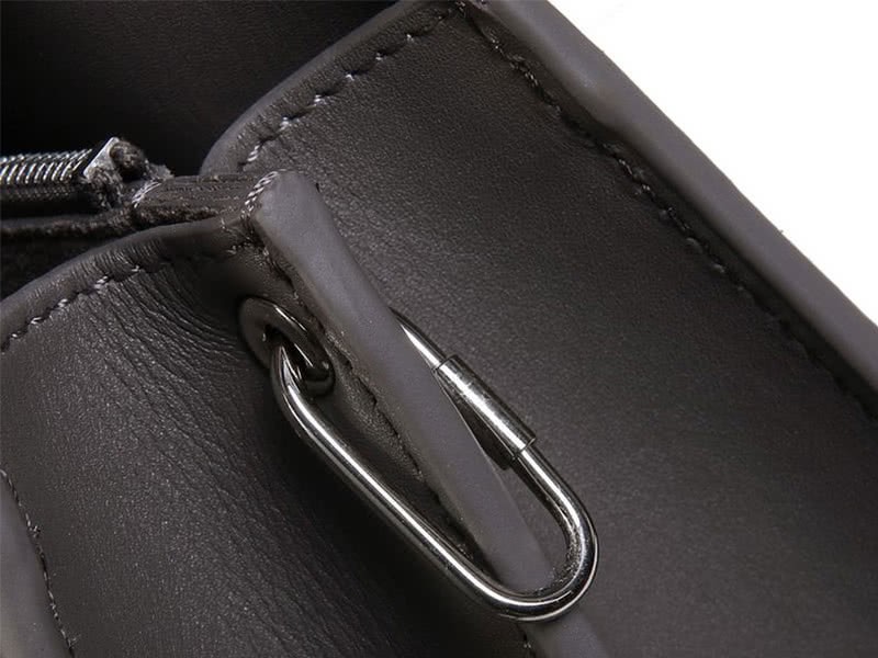 Celine Calf Leather Shoulder Bag Grey 8