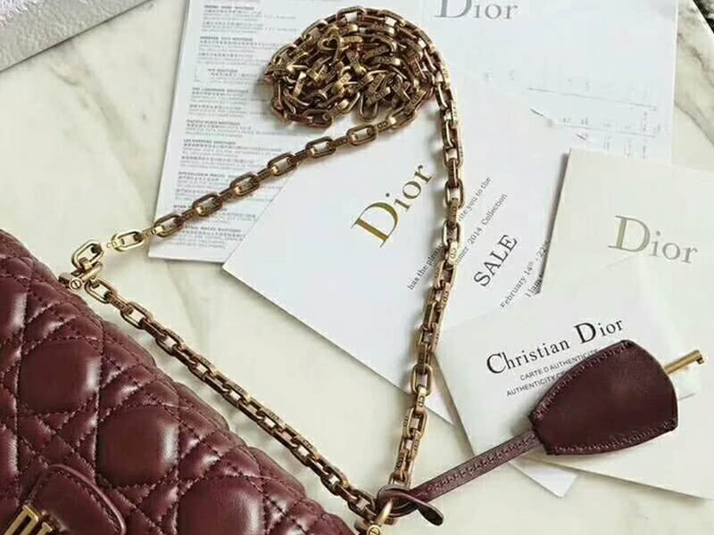 Dior Dioraddict Lambskin Bag Burgundy d58181 7