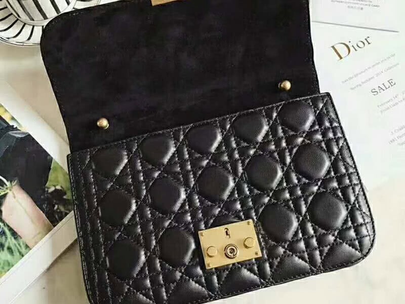 Dior Dioraddict Lambskin Bag Black d5818 8