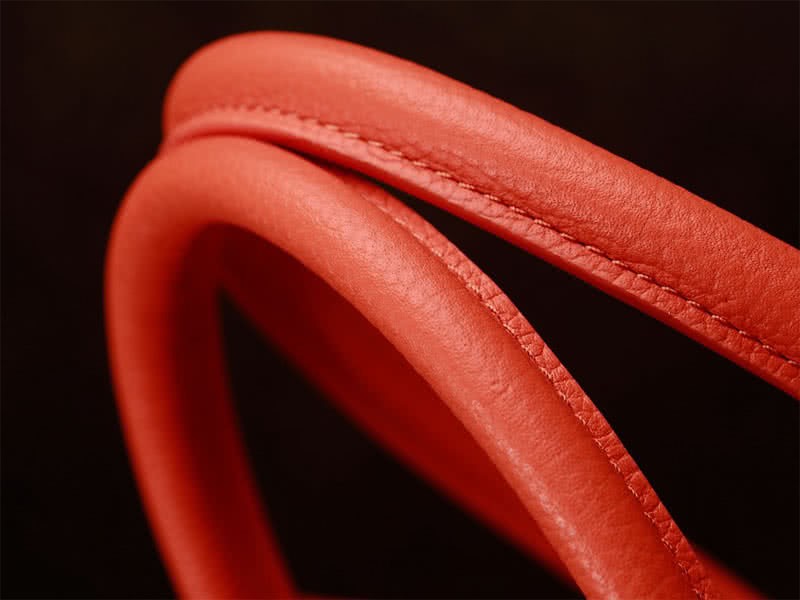 Celine Tie Nano Top Handle Bag Leather Orange 11