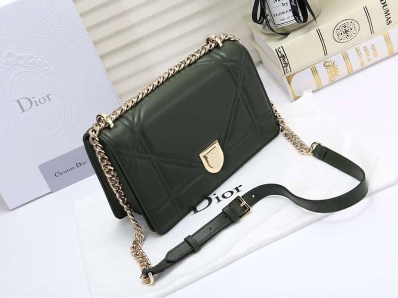 Dior Diorama Lambskin Bag Green d05282 3