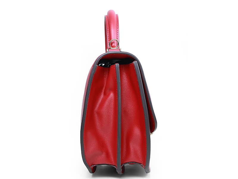 Hermes Stirrup Shoulder Bag Red 3