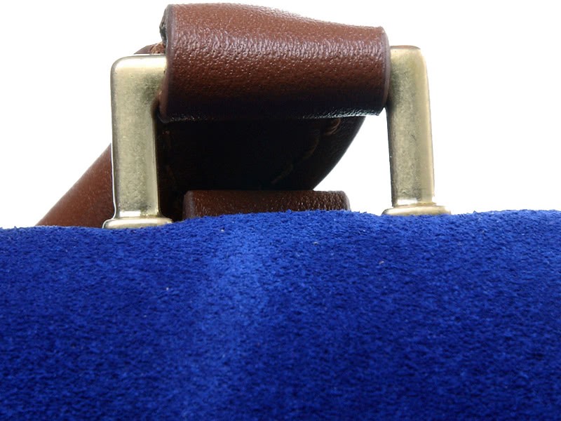 Celine Trapeze Shoulder Bag Multicolor Calfskin Blue Brown White 6