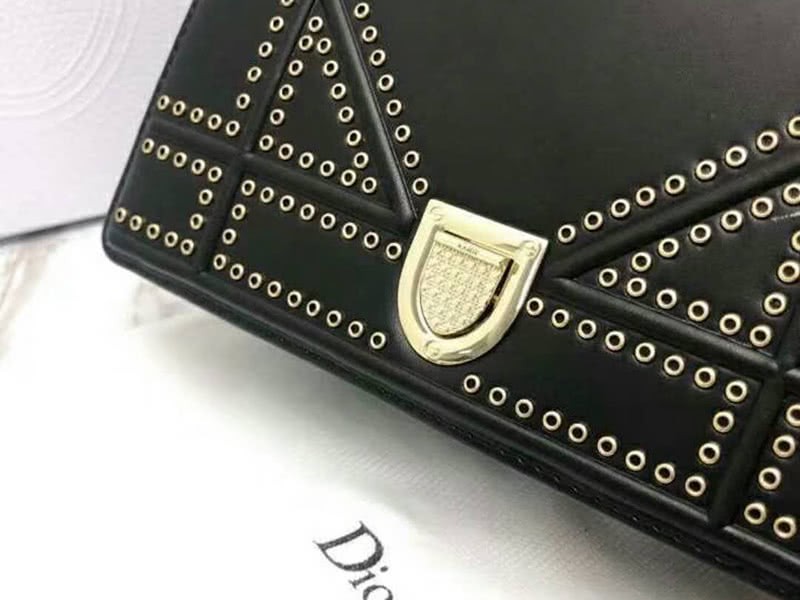 Dior Small Diorama Calfskin Bag Black d0421-1 4