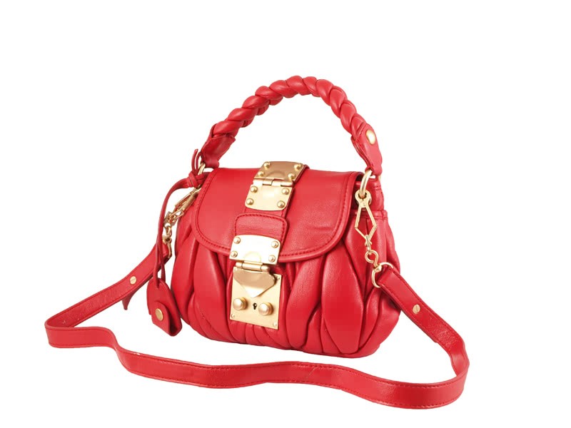 Miu Miu Small Coffer Bag Red 2