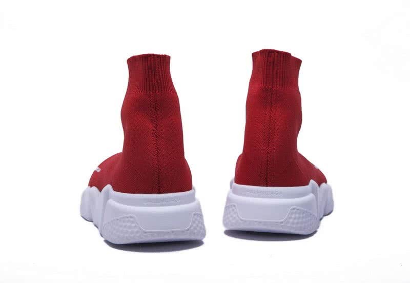 Balenciaga Stretch Mesh High Top Sneaker Red51 3