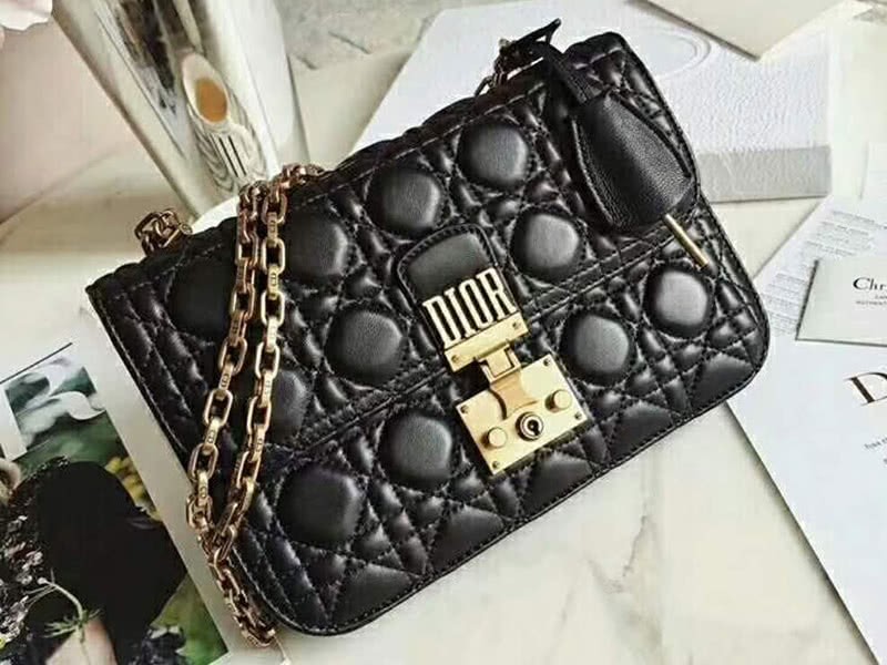 Dior Dioraddict Lambskin Bag Black d5818 3