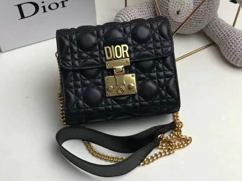 Dior Dioraddict Mini Lambskin Bag Black 1