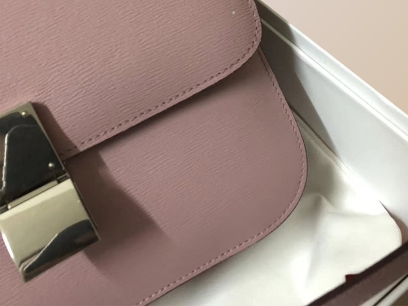 Celine Medium Classic Bag In Box Calfskin Pink 6