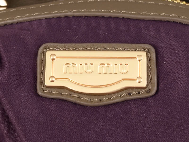 Miu Miu Small Coffer Bag Khaki 10