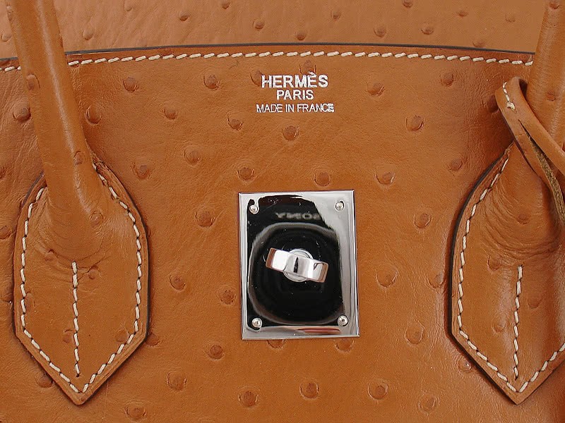 Hermes Birkin 35 Cm Ostrich Gold 12