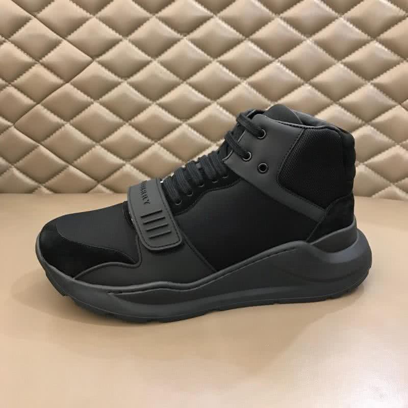 Burberry Fashion Comfortable Sneakers Cowhide Black Men 4